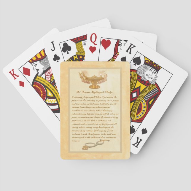 Baraja De Cartas El compromiso de Florence Nightingale (Reverso)