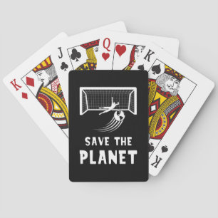 Baraja De Cartas El Día de la Tierra del Fútbol Fútbol Juega Salvem