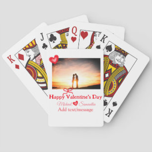 Baraja De Cartas El día de San Valentín del arco rojo agregar nombr