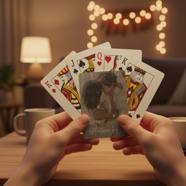 Baraja De Cartas El día de San Valentín personalizado Foto de parej (Subido por el creador)