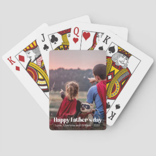 Baraja De Cartas El Día del Padre, Personalizado de tipografía