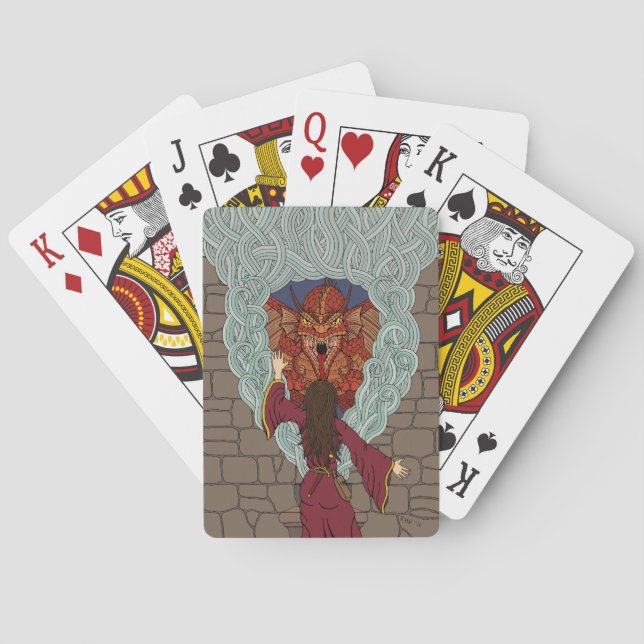 Baraja De Cartas El dragón (Reverso)