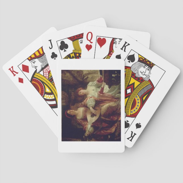 Baraja De Cartas El Duet (aceite sobre lienzo) (Reverso)