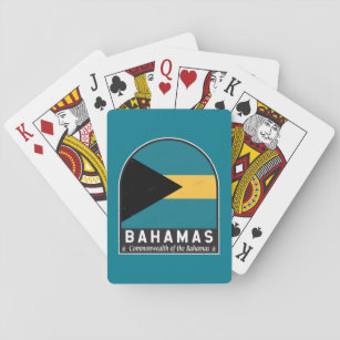 Baraja De Cartas El emblema de la bandera de las Bahamas es un mal 