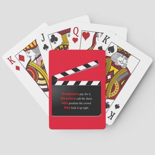 Baraja De Cartas El equipo de cine apilará el deck para nuevas pelí (Reverso)
