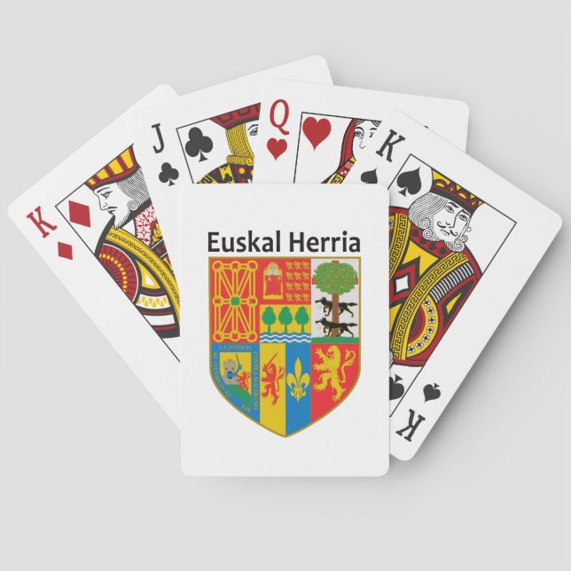 Baraja De Cartas El escudo de armas vasco del país (Euskal Herria), (Reverso)