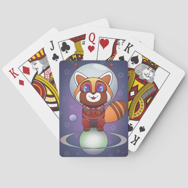 Baraja De Cartas ¡El espacio Panda Chippy! (Reverso)