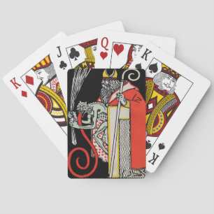 Baraja De Cartas El espeluznante demonio vintage