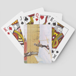 Baraja De Cartas El Esquiador (Joven Con Esquí) (Escena De Invierno