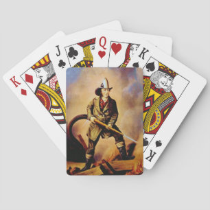 Baraja De Cartas El estilo estadounidense de bombero 1