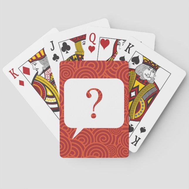 Baraja De Cartas El FAQ pregunta el gráfico (Reverso)