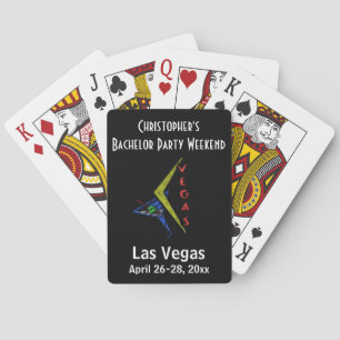 Baraja De Cartas El favor del viaje de Bachelor Party de Las Vegas