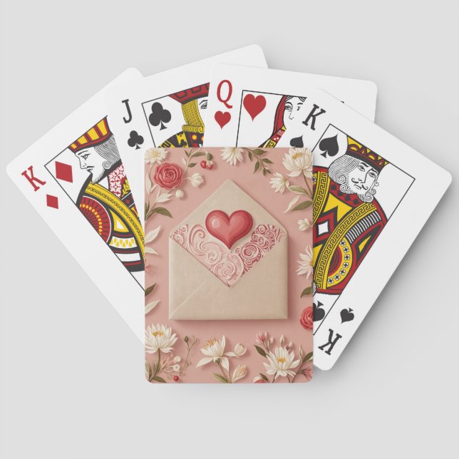 Baraja De Cartas El florecimiento de San Valentín (Reverso)