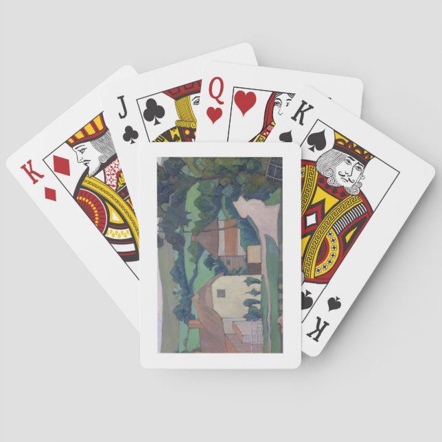 Baraja De Cartas El Ford (aceite en lienzo) (Reverso)