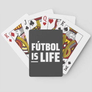 Baraja De Cartas el futbol es la vida, el fútbol, el fútbol, el fút