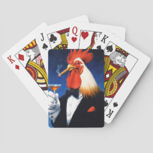 Baraja De Cartas El gallo del dapper Gracioso Club de Caballeros
