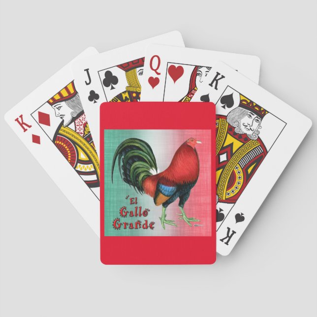 Baraja De Cartas El Gallo Grande (Reverso)