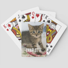 Baraja De Cartas El Gatito De Tabby Cuyo Asombro Parece