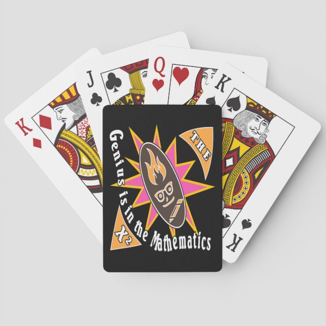 Baraja De Cartas El genio está en las matemáticas (Reverso)