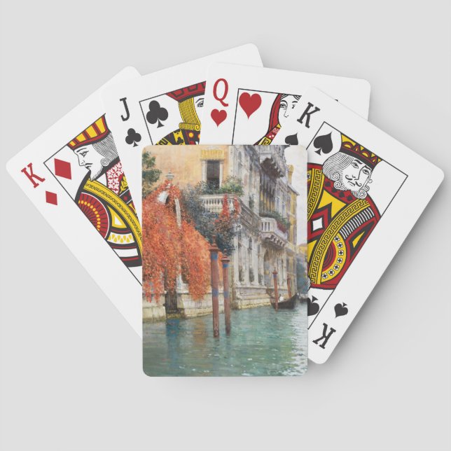 Baraja De Cartas El Gran Canal de Venecia (por Vincenzo Caprile) (Reverso)