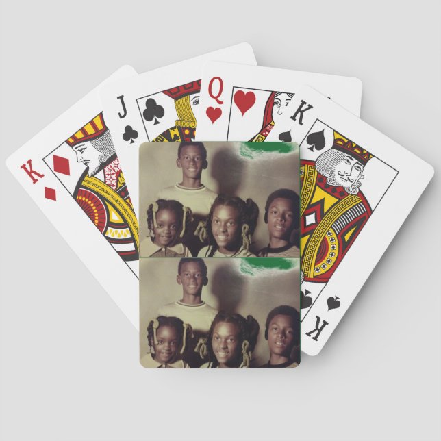 Baraja De Cartas El grupo de Herbert Hunter, Jr. (Reverso)