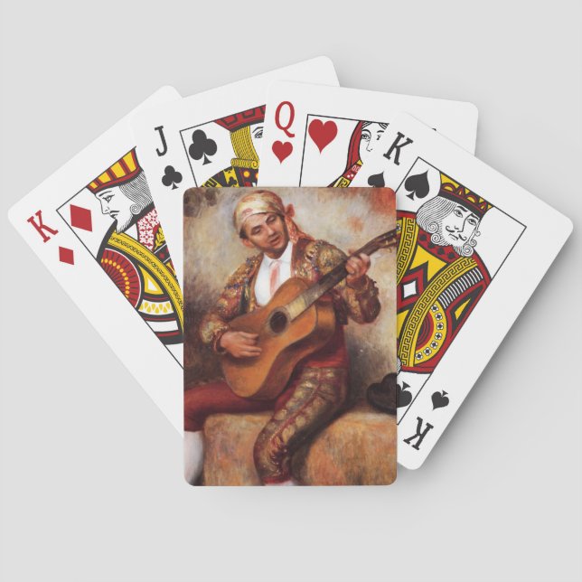 Baraja De Cartas El Guitarista Español (por Pierre-August Renoir) (Reverso)