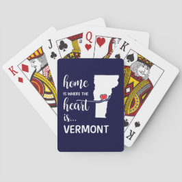 Baraja De Cartas El hogar de Vermont es donde está el corazón