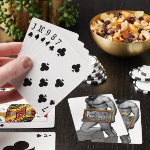 Baraja De Cartas El hombre del Día de Acción de Gracias de Slippery