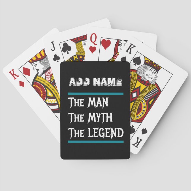 Baraja De Cartas El hombre el mito de la leyenda (Reverso)