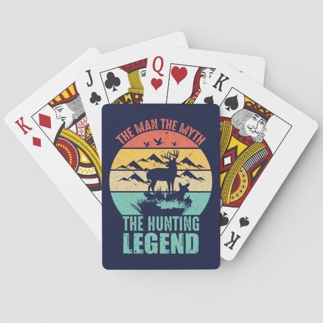 Baraja De Cartas El hombre - El mito - La leyenda de la caza (Reverso)