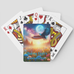 Baraja De Cartas El horizonte del alba del águila se eleva