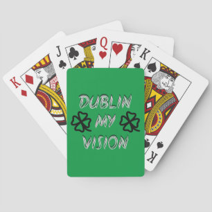 Baraja De Cartas El humor gracioso verde del Día de San Patricio
