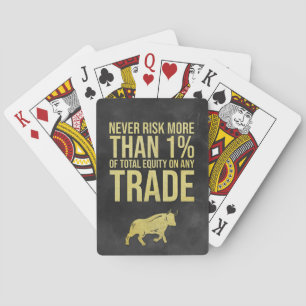 Baraja De Cartas El inversor nunca arriesga más del 1%