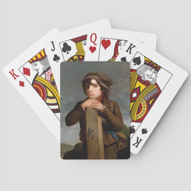 Baraja De Cartas El joven tinerante (de James Henry Beard) (Reverso)