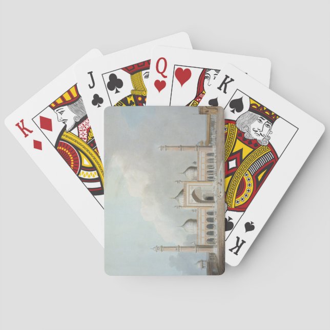 Baraja De Cartas El Jummah Musjed, Delhi, placa XXIII de 'Oriente (Reverso)