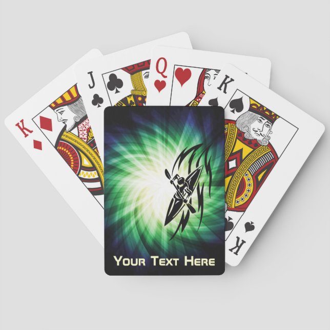 Baraja De Cartas El Kayaking fresco (Reverso)