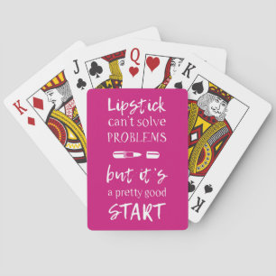 Baraja De Cartas El lápiz labial no puede solucionar problemas