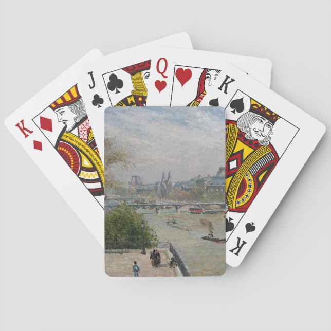 Baraja De Cartas El Louvre, la primavera de Camille Pissarro (Reverso)