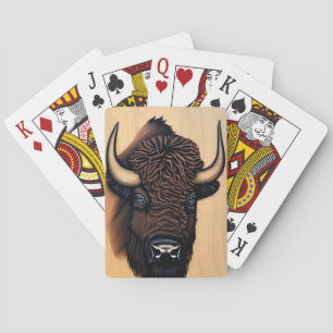 Baraja De Cartas El Majestuoso Bison - Un Símbolo De Poder Y Libert