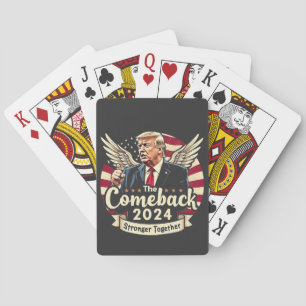 Baraja De Cartas El Mayor Regreso 2024 Más Fuertes Juntos Trump