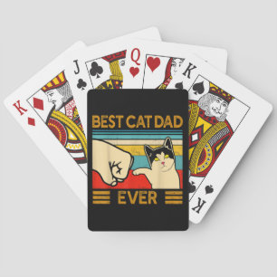 Baraja De Cartas El mejor papá del gato es siempre divertido papá d