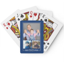 El mejor papá jamás 3 Collage de fotos azul