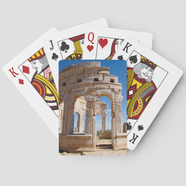 Baraja De Cartas El Mercado, Leptis Magna, Distrito Al Khums (Reverso)