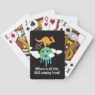 Baraja De Cartas El metano del canguro Fart
