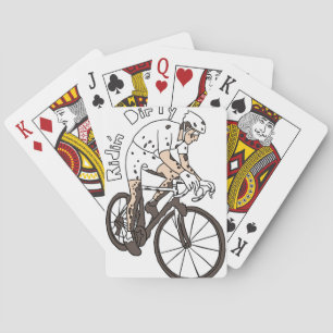 Baraja De Cartas El montar del jinete de Cyclocross sucio