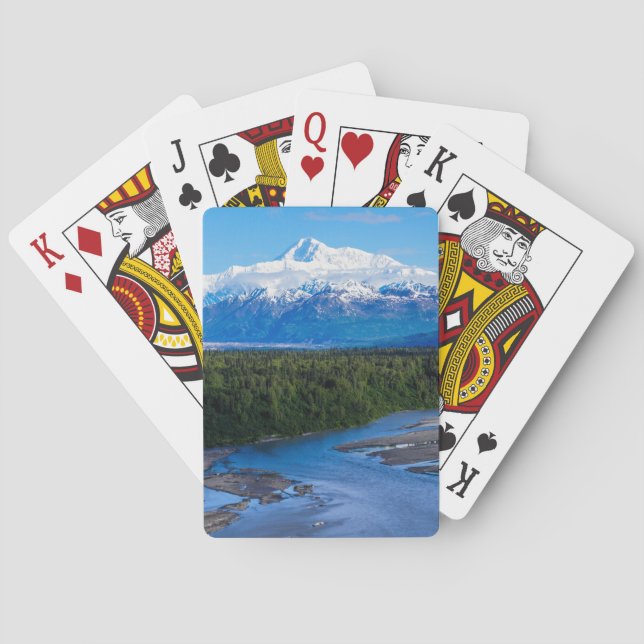 Baraja De Cartas El monte McKinley Alaska (Reverso)