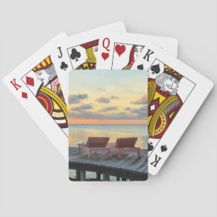 Baraja De Cartas El muelle domina el océano, Belice
