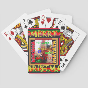 Baraja De Cartas El mundo a mi alrededor es feliz de Tener Tus colo