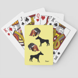 Baraja De Cartas El mundo de los perros de las tarjetas de juego cl