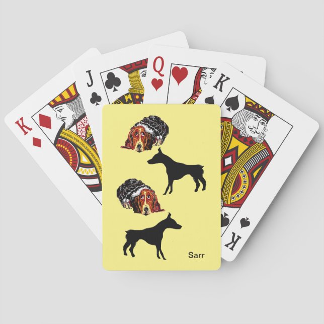 Baraja De Cartas El mundo de los perros de las tarjetas de juego cl (Reverso)